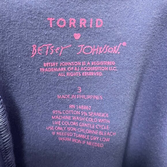 3X Torrid Betsey Johnson Mini Foxy Ruched Dress - Picture 10 of 10